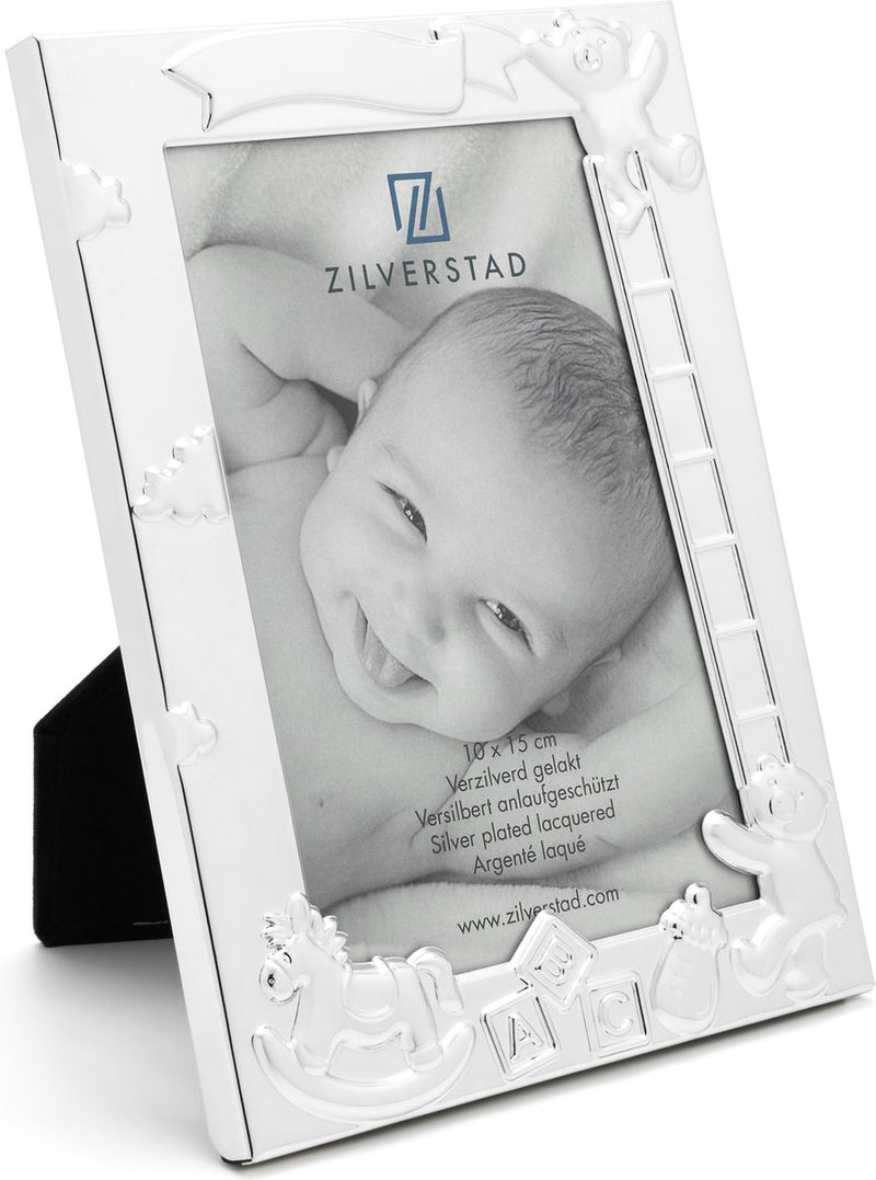 Zilverstad - Fotorahmen Baby ABC 10x15cm versilbert