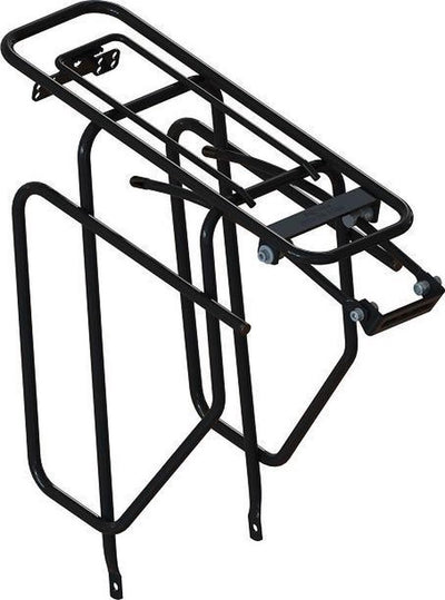 Heckträger mit Taschenhaltern 28 Zoll Stahl schwarz