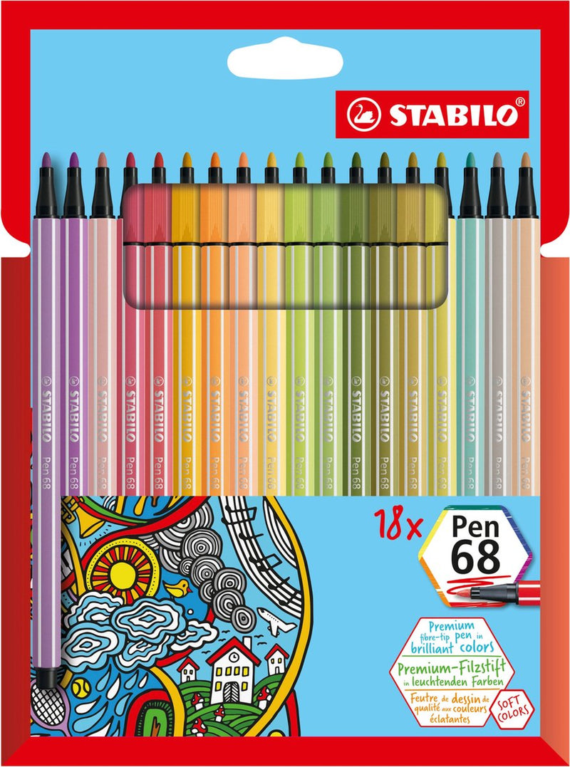 Stabilo Pen 68 Filzstifte 18st.