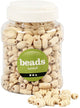 Creativ Company Holzperlen, Größe 5–28 mm, Lochgröße 2,5–3 mm, 175 g, 400 ml, 1 Eimer