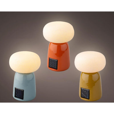 Lumineo Solar-Tischleuchte Polyresin 12,5x19cm