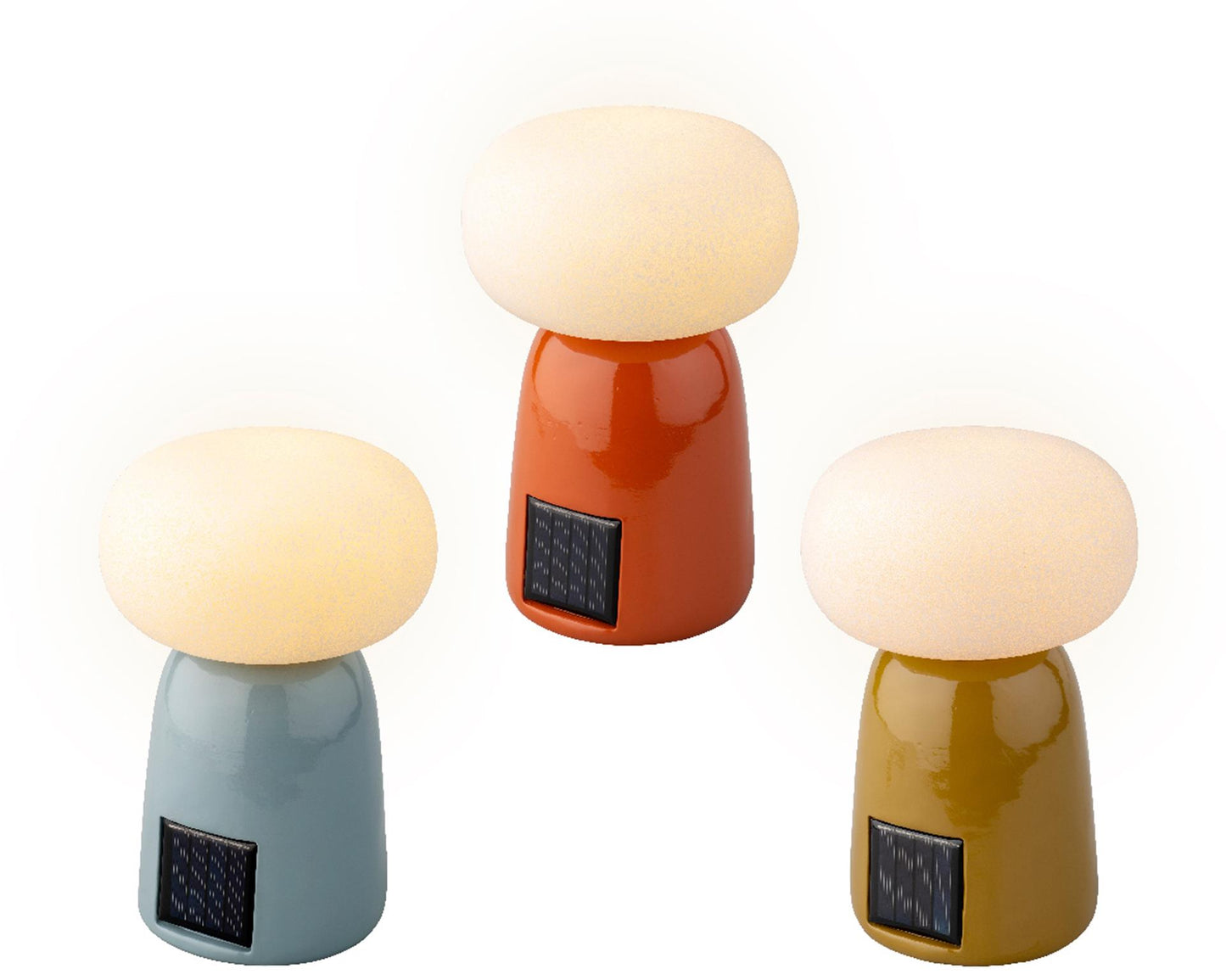 Lumineo Solar-Tischleuchte Polyresin 12,5x19cm