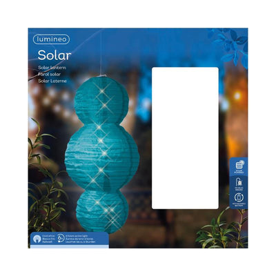 Lumineo Solarlaterne Nylon ø28x58cm