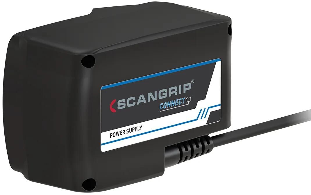 Scangrip-Netzteil anschließen. Netzteil Netzteil anschließen