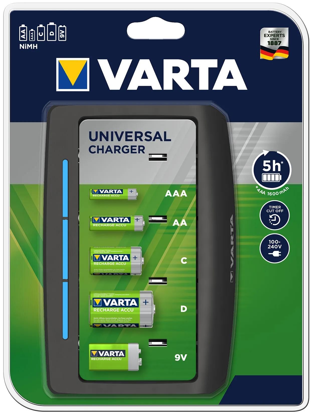 Universal Batterie Ladegerät Varta