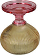 HD Collection Kerzenhalter aus Glas, mehrfarbig, 13,5 x 13,5 x 15 cm
