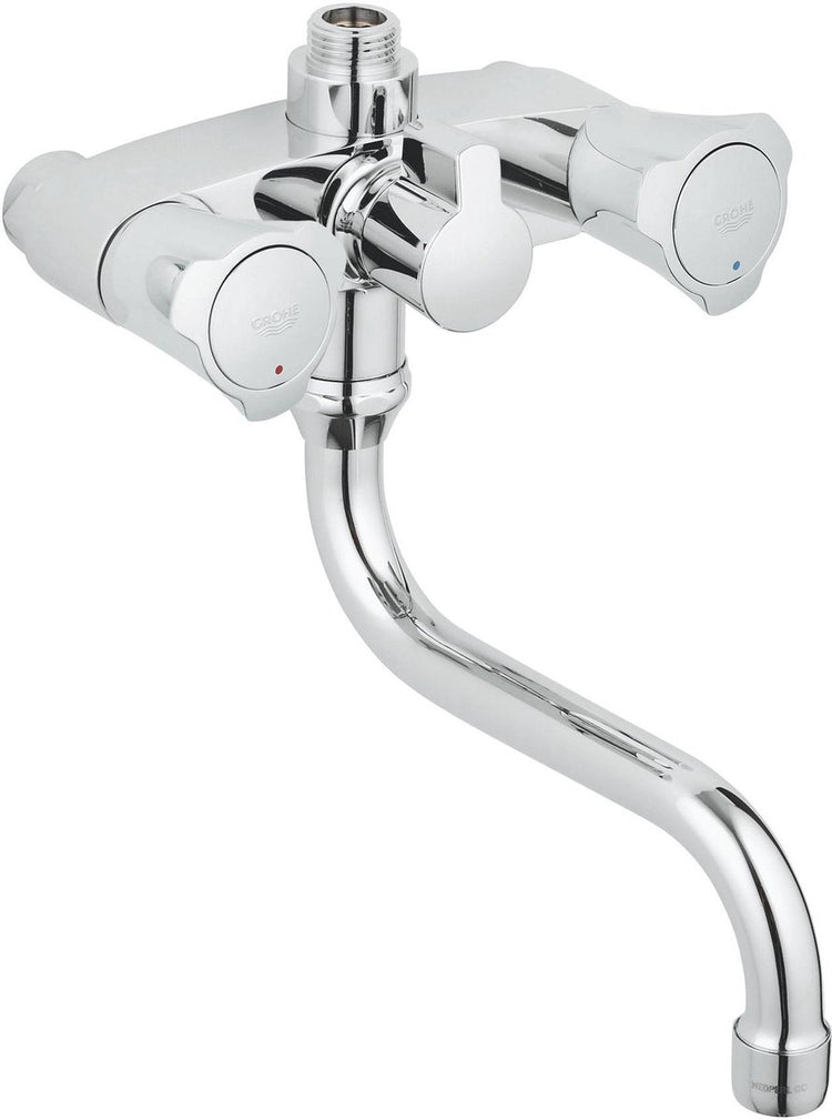 Grohe Costa L Duscharmatur – 12 cm – mit Umsteller – ohne Kupplungen – Chrom