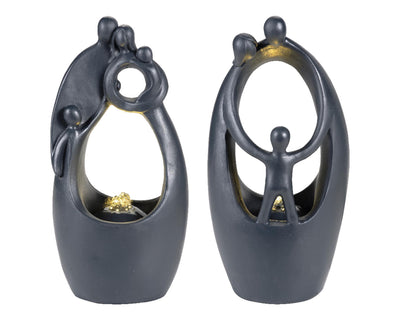 Lumineo-Brunnen Polyresin-Familie h35cm