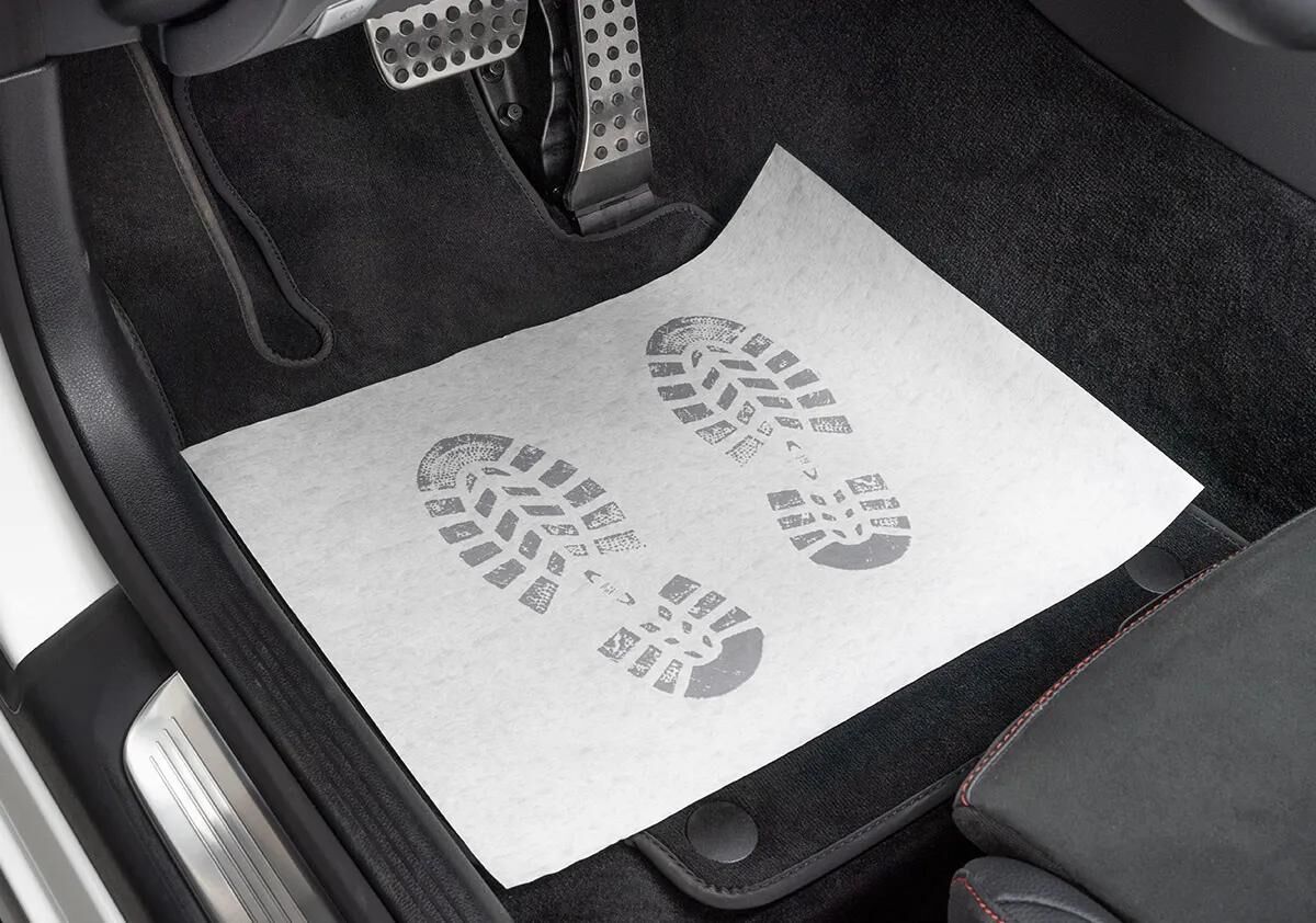 Serwo Automobil -Einweg -Türmatten -Krepppapier.