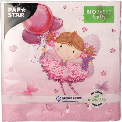 Papstar Servietten kleine Tänzerin 3-lagig 33x33cm