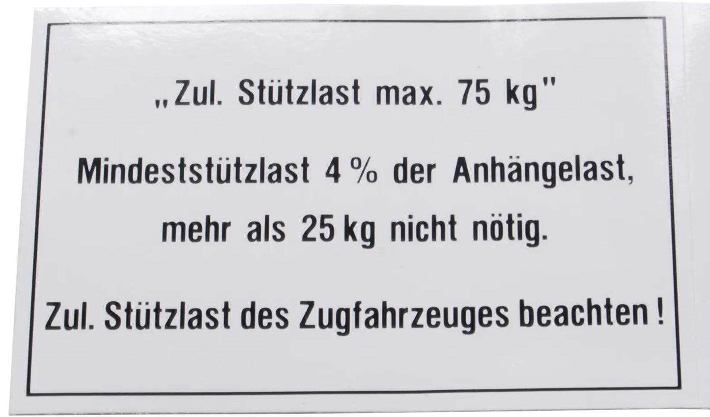 Bünte -Lastplatte 75 kg 105x74 mm