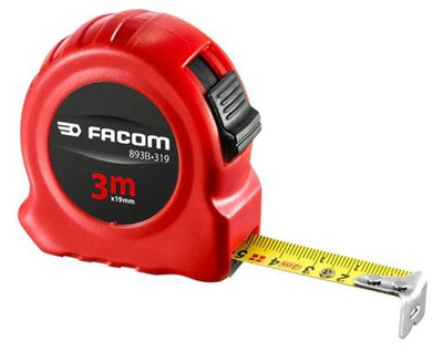 FACOM-Maßband, 3 m, 19 mm, doppelseitig, mit ABS-Gehäuse