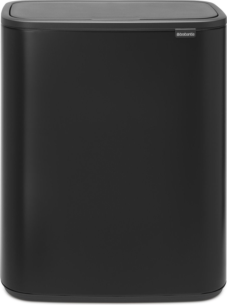 Brabantia Bo Touch Bin Abfallbehälter – 60 Liter – 1 Fach – mattschwarz