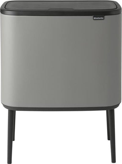 Brabantia Bo Touch Bin Abfallbehälter – 36 Liter – 1 Fach – Mineralbetongrau