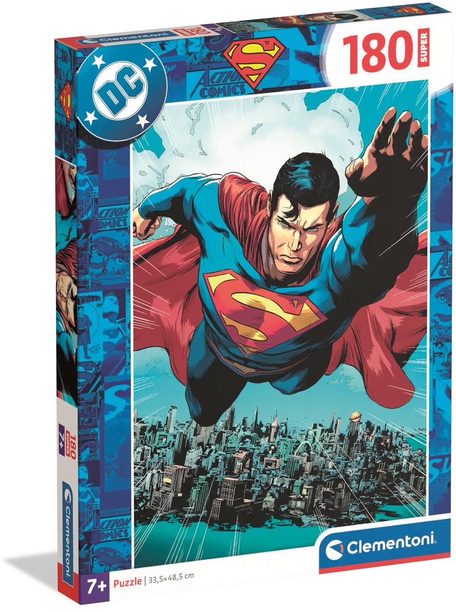 Clementoni - Puzzle - Superman - DC - 180 Teile - ab 7 Jahren