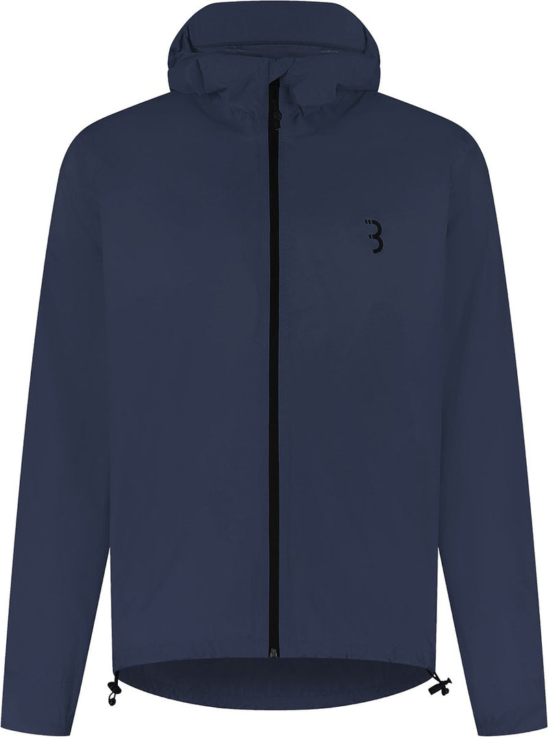Bbb Cycling Multishield Regenjacke Fahrrad: Urban Sport – wasserdicht 10k und atmungsaktiv – Herren- und Damen-Fahrradjacke – dunkelblau – Größe L – BBW-475