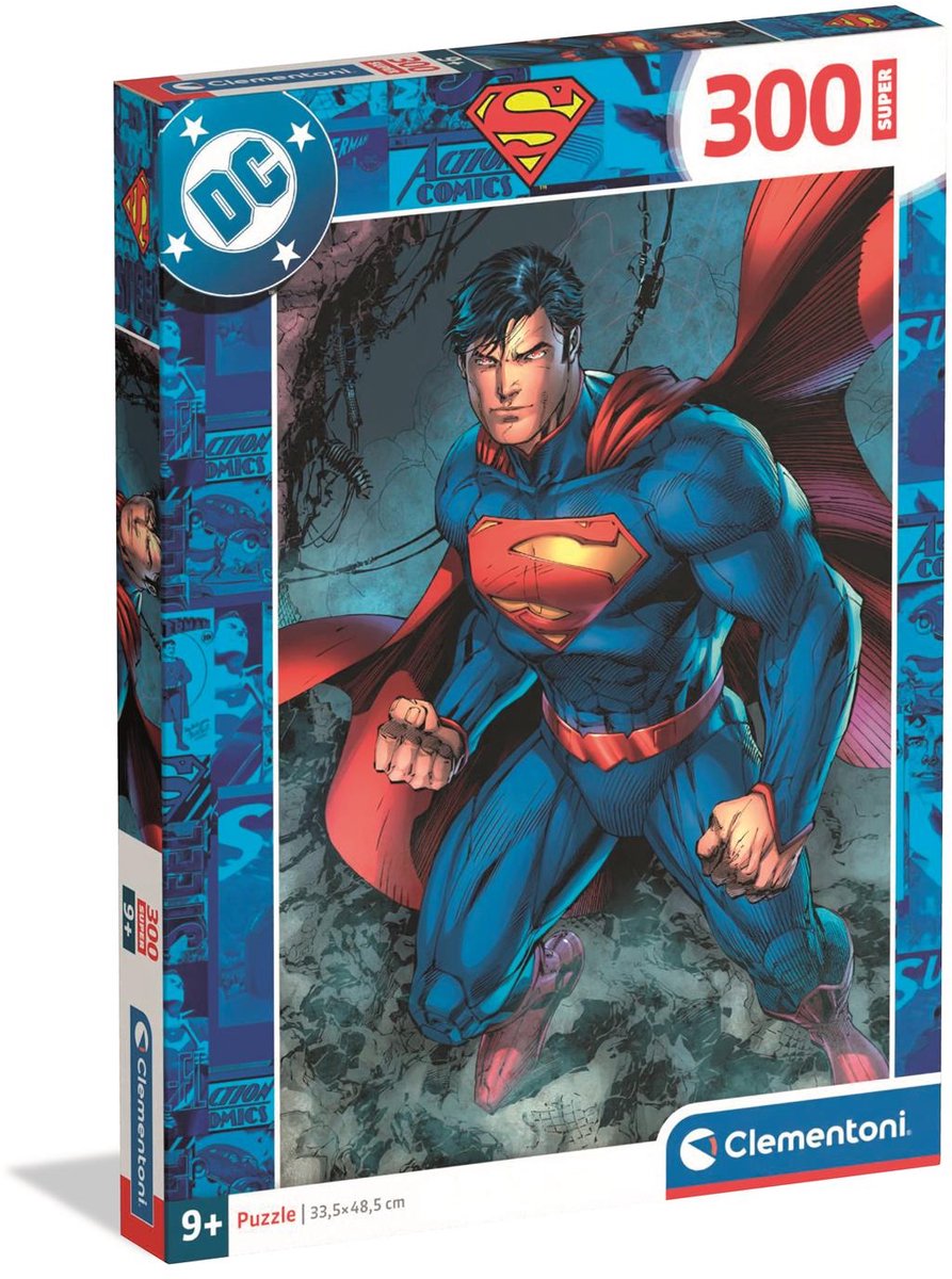 Clementoni – Puzzle – 300 Teile – Superman – Kinderpuzzle ab 9 Jahren