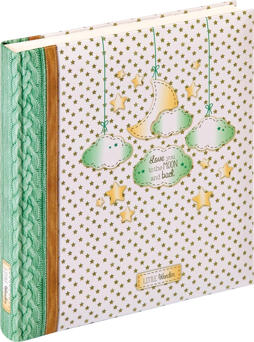 Walther uk-209 Little Wonder - Babyalbum - Größe 28 x 30,5 cm - Cremegrün