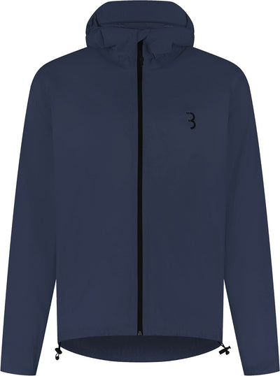 Bbb Cycling Multishield Regenjacke Fahrrad: Urban Sport – wasserdicht 10k und atmungsaktiv – Herren Damen Fahrradjacke – dunkelblau – Größe XL – BBW-475