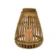 Decoris LED-Laterne Bambus 25x25x27,5cm