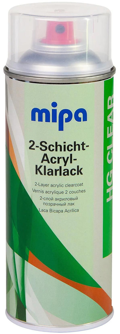 MIPA 2-Schicht-Acryl-klare Schmerzen 400 ml Spray Can Can