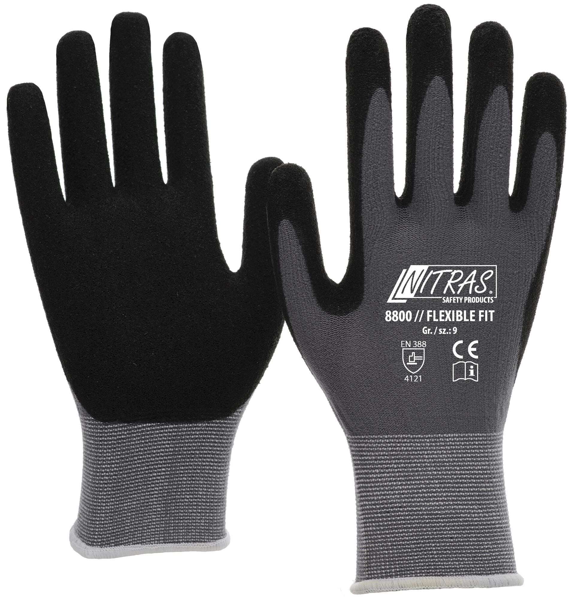 Nitras Safety Nitras Fine Strick Handschuh flexibler Passform