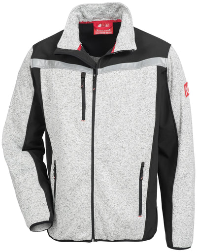 Nitras Safety Strick Softshelljacke. Bewegung Tex Plus Grau