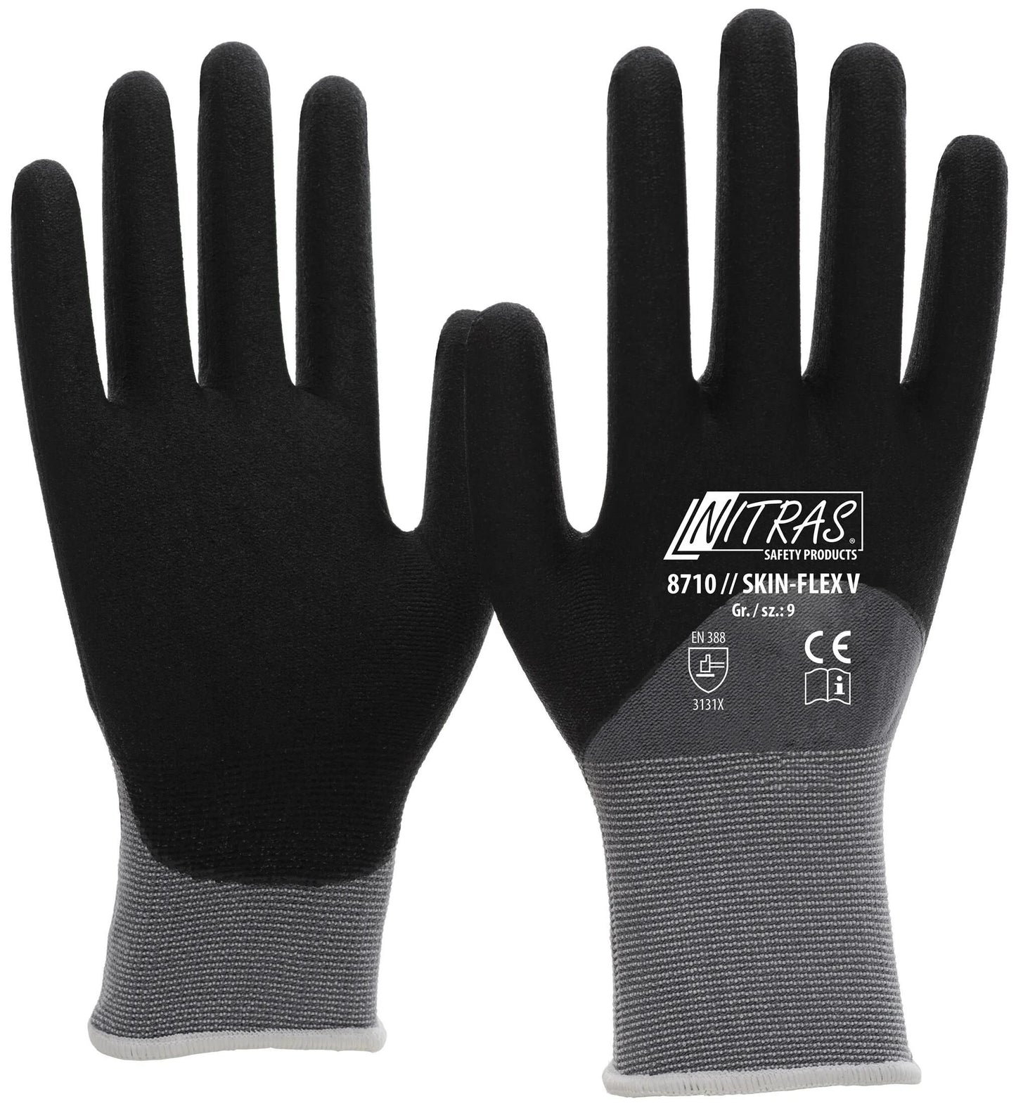 Nitras Safety Handschuh Größe 7 Haut Flex V.