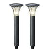 Lumineo LED-Solar-Gartenstecker-Set 2-tlg. 49x17cm