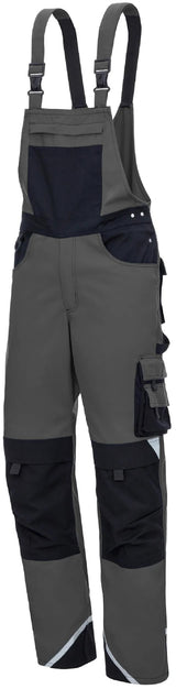 Nitras Safety Dungarees Nitras Mot.Tex Plus 48 Grau Schwarz - afbeelding 2