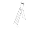 Hailo L40 Treppe 7 Stufen Aluminium (6 + Plattform)