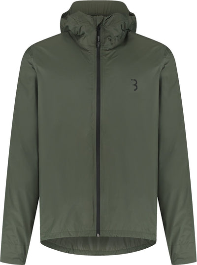 Bbb Cycling Multishield Regenjacke Fahrrad: Urban Sport – wasserdicht 10k und atmungsaktiv – Herren Damen Fahrradjacke – Olivgrün – Größe XL – BBW-475