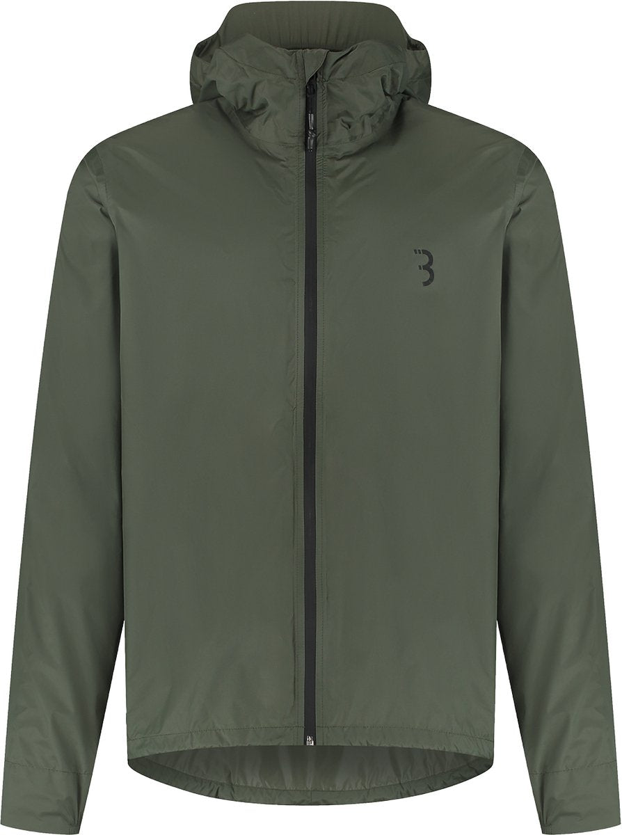 Bbb Cycling Multishield Regenjacke Fahrrad: Urban Sport – wasserdicht 10k und atmungsaktiv – Herren Damen Fahrradjacke – Olivgrün – Größe M – BBW-475
