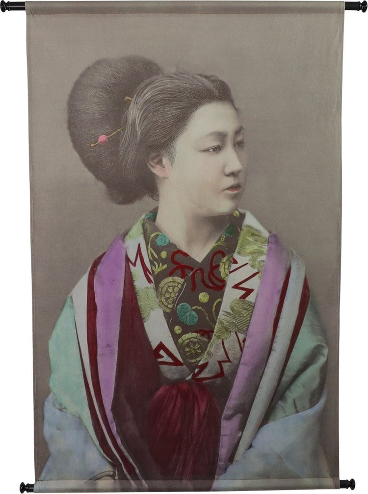 Hd Collection Wandtuch Geisha grün 83x3x110cm