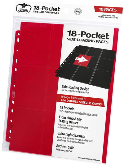 Ultimate Guard 18-Pocket-Seiten mit Seitenladefunktion (10) – hrsg