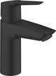 Grohe Start Waschtischarmatur – wassersparend – niedriger Auslauf – mit Push-Open-Ablaufgarnitur – mattschwarz