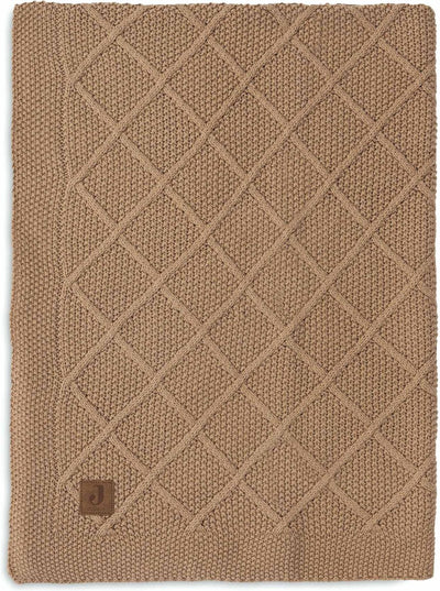 Jollein – Kinderbettdecke 100 x 150 cm – Babydecke – karierter Strickkeks