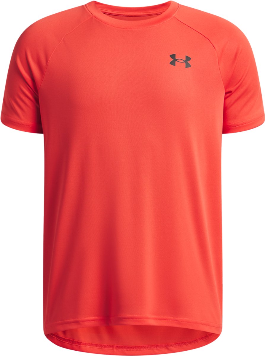 Under Armour UA Tech 2.0 SS-Red Jungen-Sportshirt – Venom Red – Schwarz