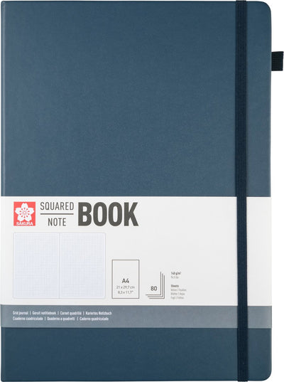 Sakura • Notizbuch kariert 21x30cm tief indigo