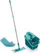 Leifheit Combi Clean Floor Wischer M - 33 cm Komplettes System Micro Duo + Static Plus
