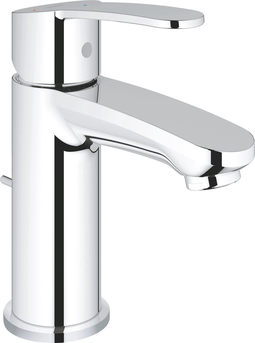 Grohe Eurostyle Cosmopolitan Waschtischarmatur – niedriger Auslauf – mit ausziehbarem Ablaufgarnitur – Chrom
