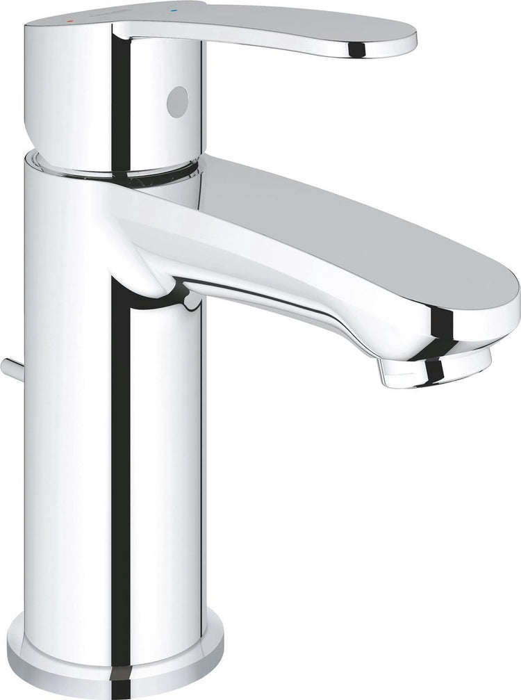 Grohe Eurostyle Cosmopolitan Waschtischarmatur – niedriger Auslauf – mit ausziehbarem Ablaufgarnitur – Chrom