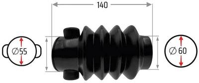 Nb-Teile Faltenbalg 55 60 mm nb-Teile