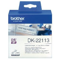 Endlosfolienbandetiketten Brother 62x15,24mm transparent