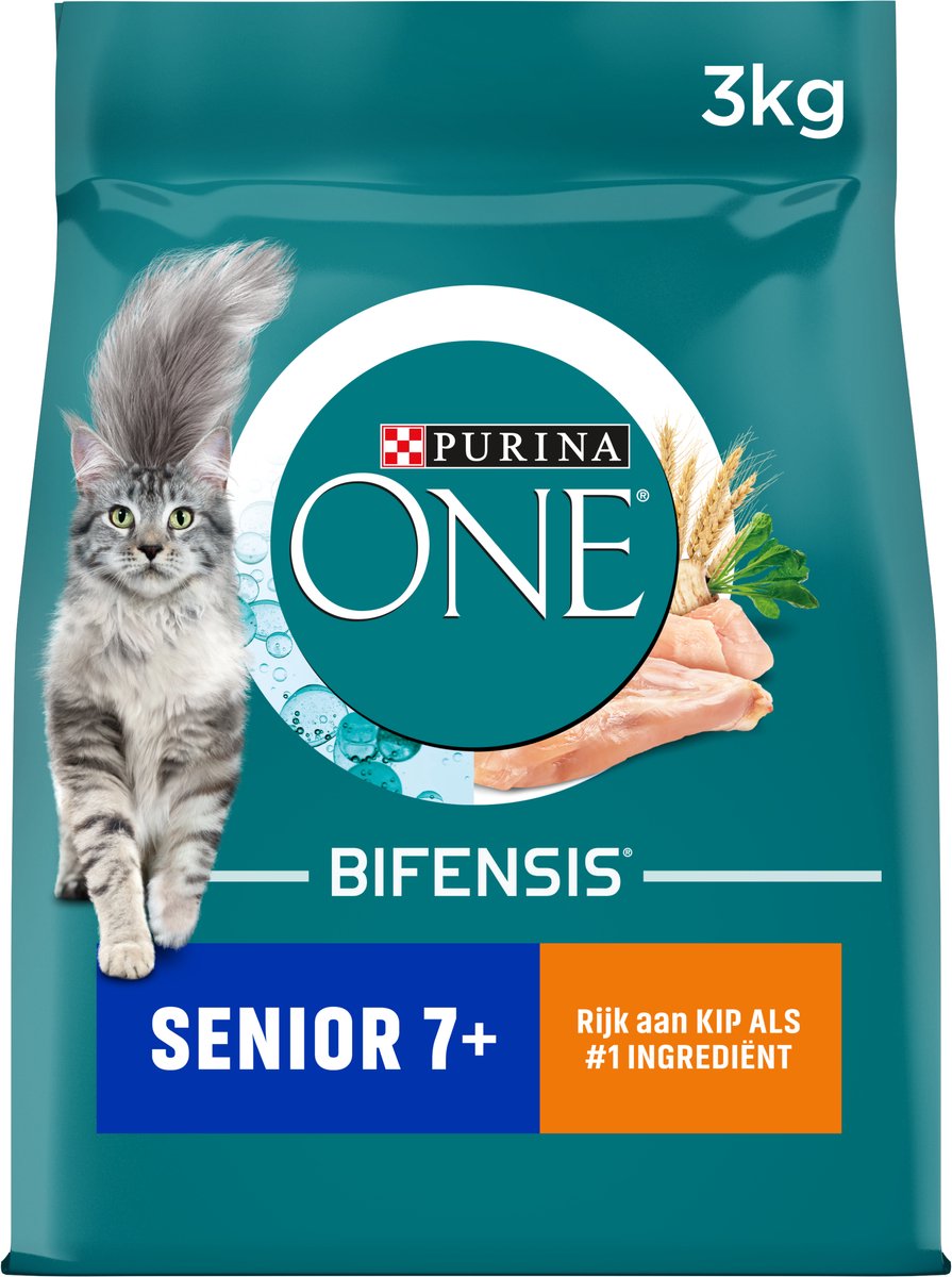 Purina One Senior – Trockenfutter für Katzen – Hühnervollkorn – 3 kg
