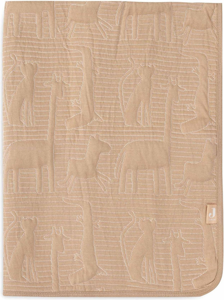 Jollein – Kinderbettdecke 100 x 150 cm – Babydecke – Dschungel-Jambo-Keks-Haferflocken
