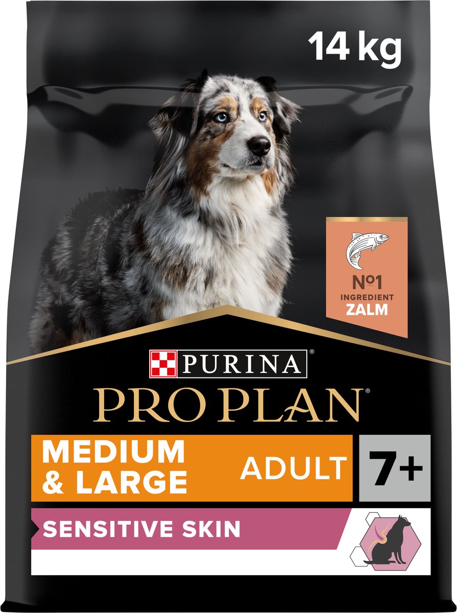 Pro Plan Plan Hunde Erwachsener mittlerer großer 7+ empfindlicher Haut