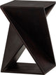 Woood-Beistelltisch Ikem – Akazie – Dunkelbraun – 61 x 41 x 41 cm