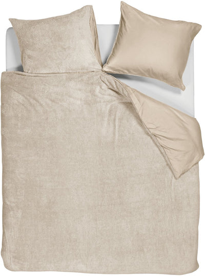 Ambient Plüsch-Teddy-Bettbezug – Doppelbett – 200 x 200 220 – Sand