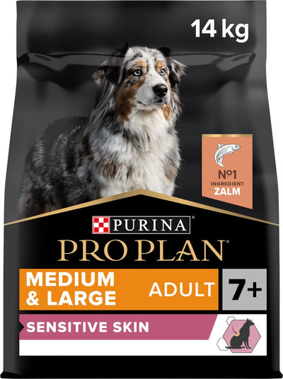 Pro Plan Plan Hunde Erwachsener mittlerer großer 7+ empfindlicher Haut